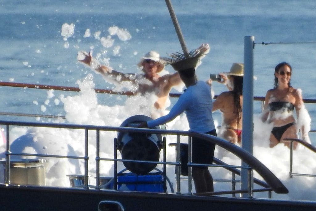 Lauren Sanchez le tomó algunas fotos a su prometido Jeff Bezos.
