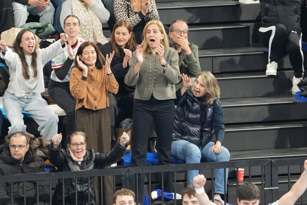 Infanta Cristina during his son Pablo Urdangarin's match in Barcelona on Wednesday, 17 December 2025