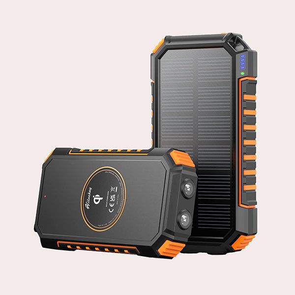 Hiluckey Cargador Solar 26800mAh Batería Externa Inalámbrica