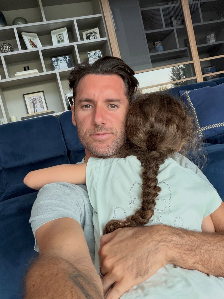 El cariñoso abrazo de Rudy Fernández y su hija Aura
