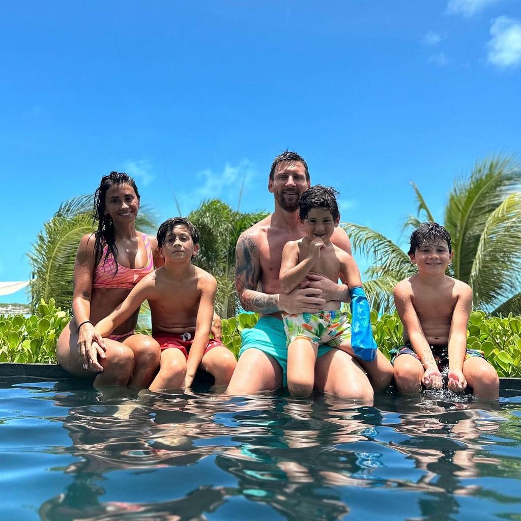 Messi y su familia