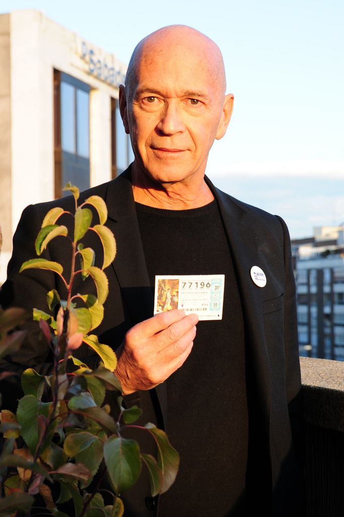 Clive Arrindell, el calvo de la Lotería de Navidad, promocionó una campaña de Acción contra el Hambre en España en 2013  