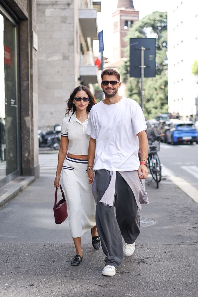 Eiza González y Grigor Dimitrov
