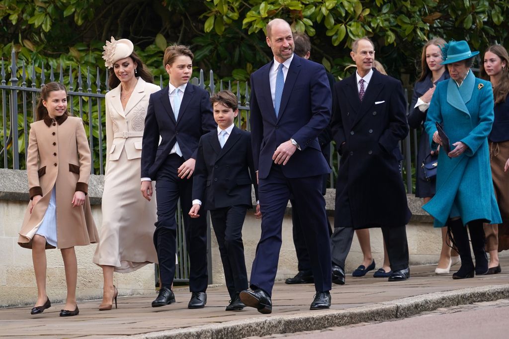El servicio religioso de Pascua reunió a varios integrantes de la Familia Real británica.