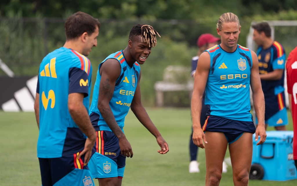 La Selección, en uno de sus entrenamientos en Nueva Jersey