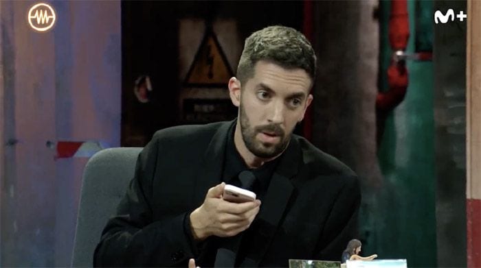 David Broncano hablando con Madonna