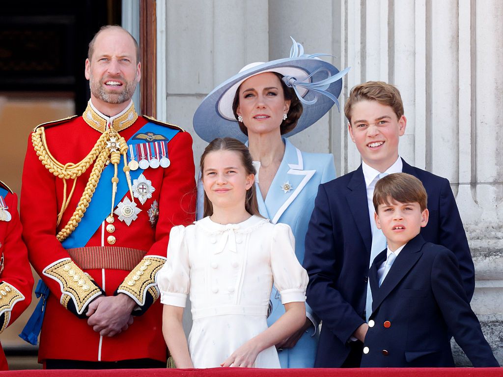 Los príncipes de Gales y sus tres hijos en el Trooping the Colour 2026