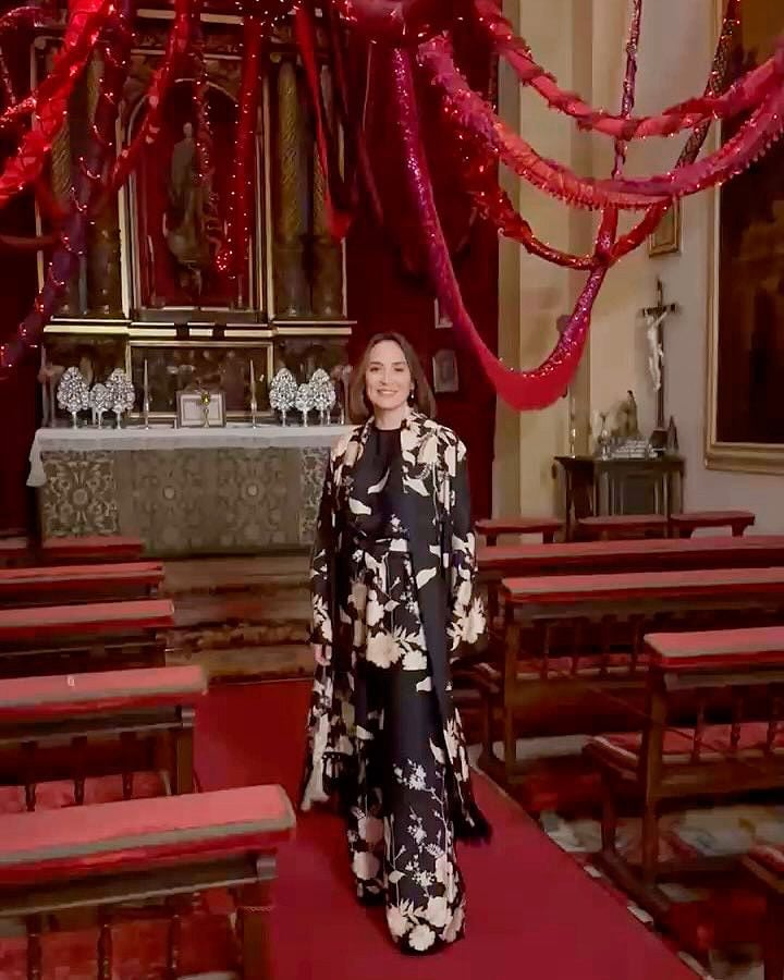 Tamara Falcó en el palacio de Liria 