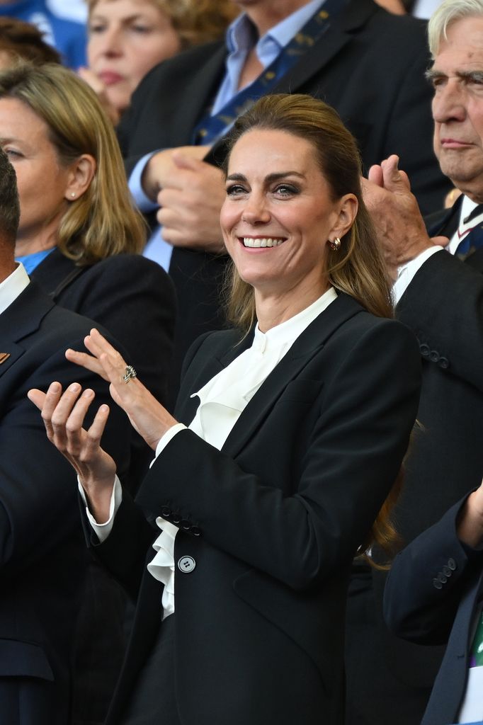 Kate Middleton, princesa de Gales, en la Women's Rugby World Cup 2025