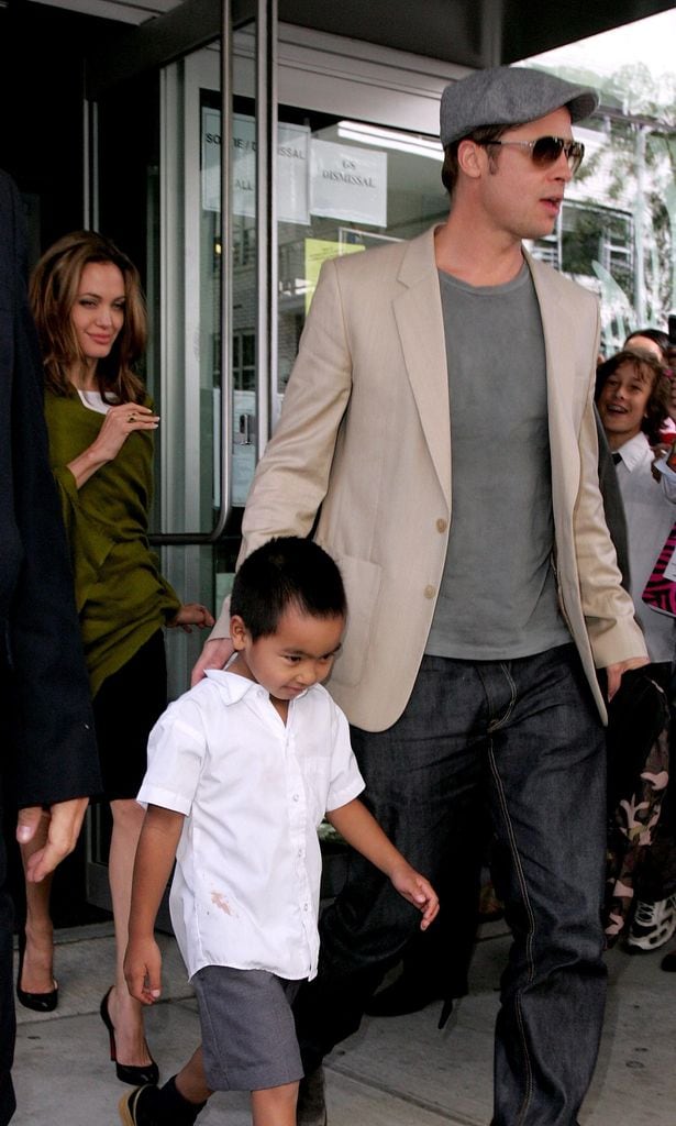 angelina jolie y brad pitt con maddox