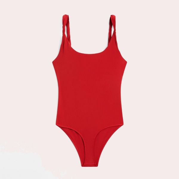 Bañador tirante rulo rojo de Massimo Dutti