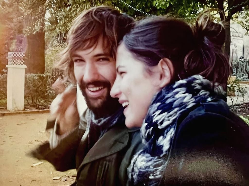 David Otero con su mujer y madre de sus dos hijos, Marina Roveta
