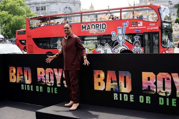 Will Smith en la Plaza de Cibeles