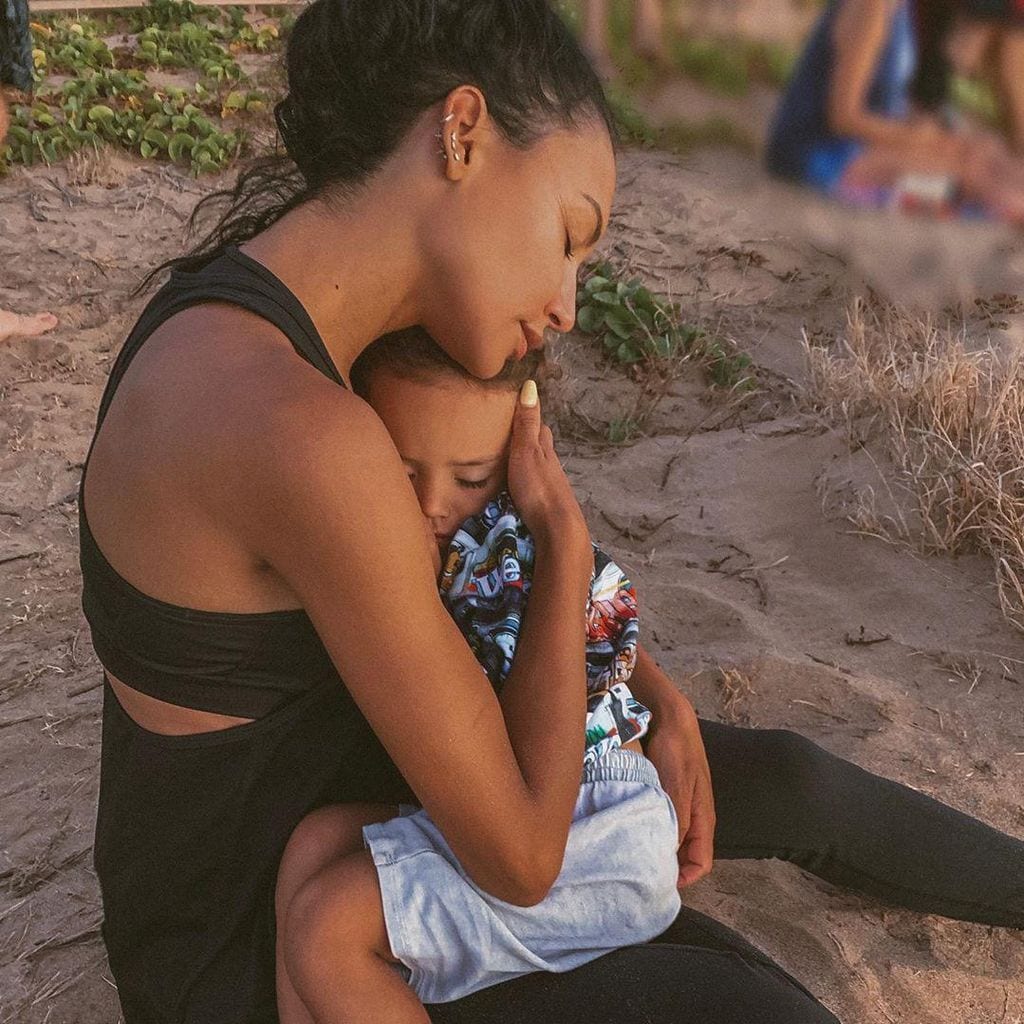 Naya Rivera y su hijo