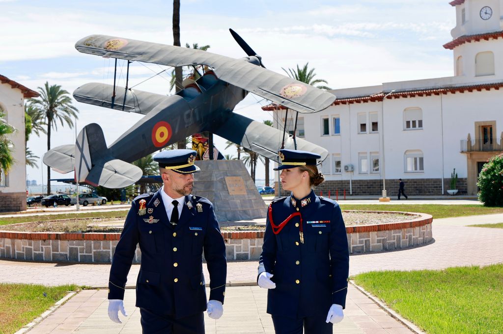 La princesa Leonor en su ingreso en la Academia del Aire de San Javier (Murcia) 