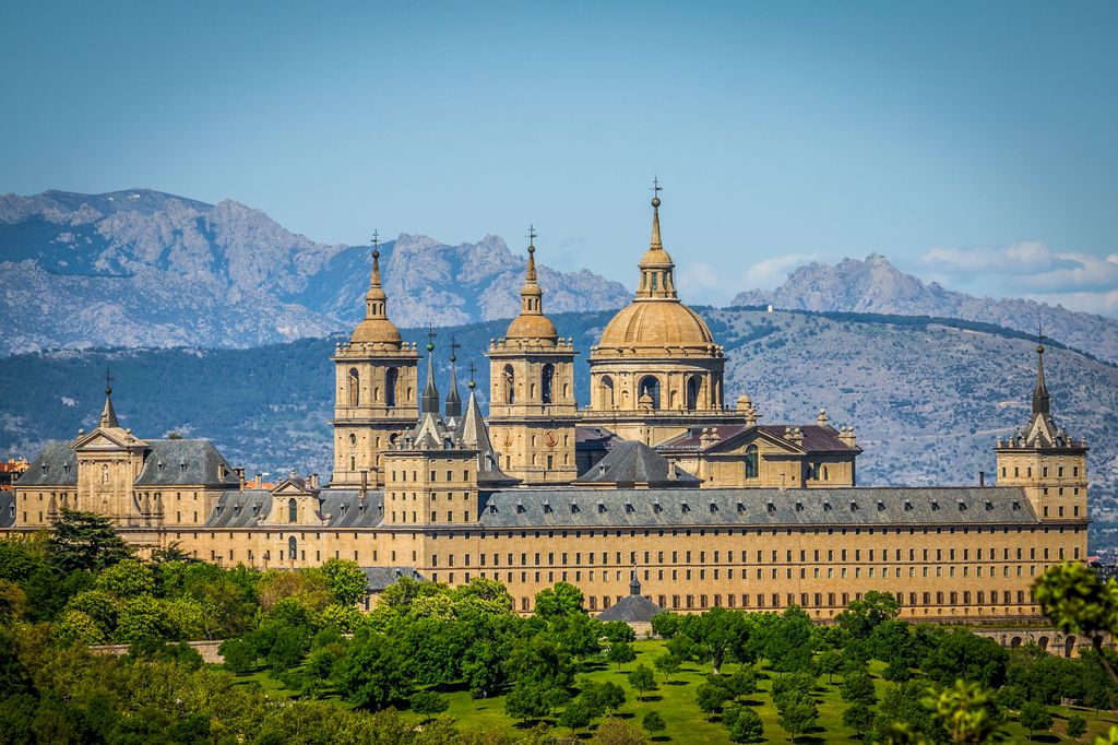 Monasterio de San Lorenzo de El Escorial, en la sierra de Guadarrama