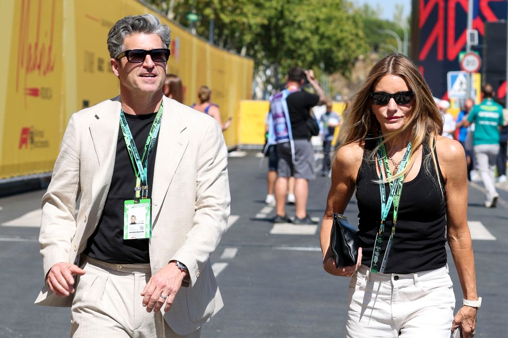 Patrick Dempsey y su mujer Jillian Fink en el Madring