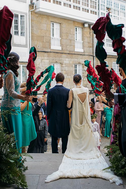 Boda entre una gallega y un vasco