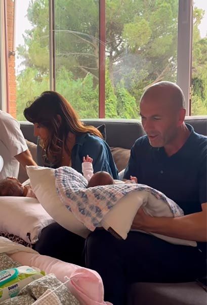Zinedine Zidane, feliz abuelo de gemelas