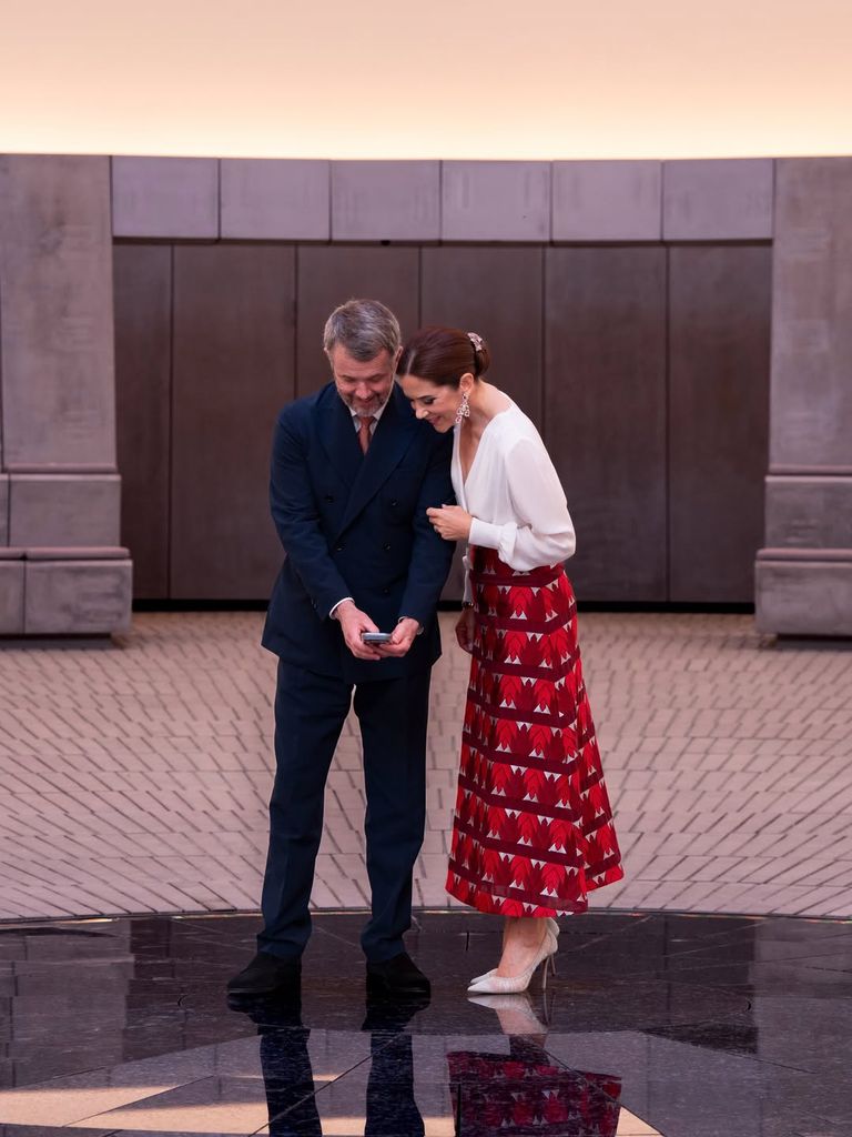 Mary de Dinamarca y el rey Federico en la inauguración de 'The Dome'.
