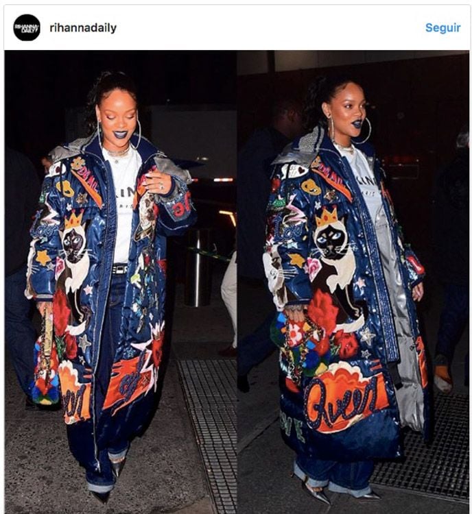 Rihanna abrigo arty