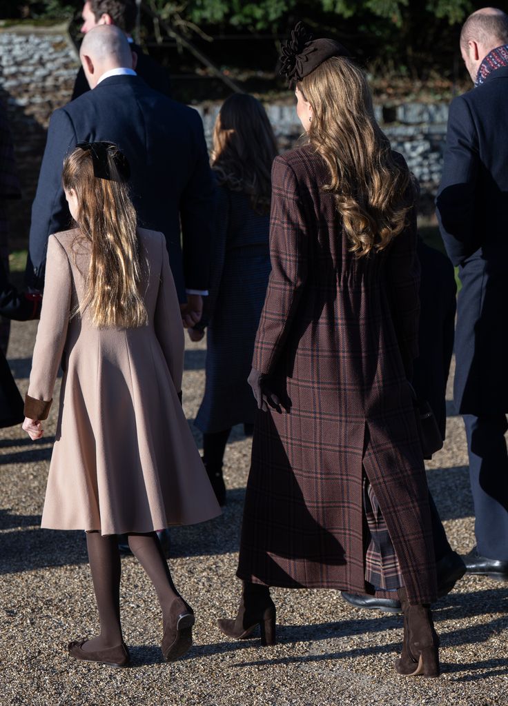 Kate Middleton, princesa de Gales, en Sandringham para la tradicional misa de Navidad.
