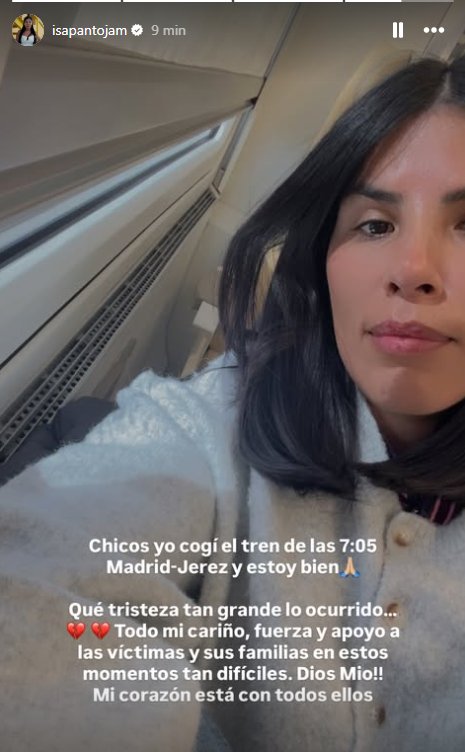 Isa Pantoja se había desplazado en tren poco antes