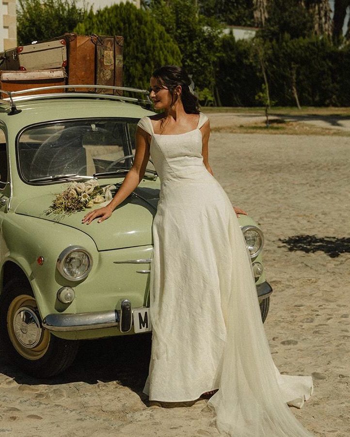 Vestidos de novia con escote cuadrado