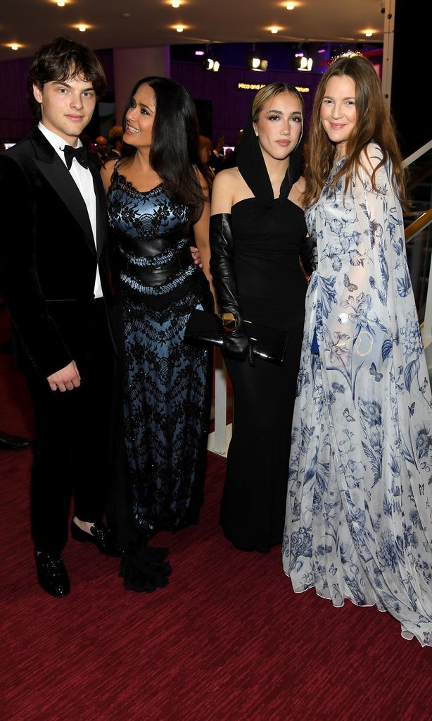 augustin james evangelista salma hayek valentina paloma pinault and drew barrymore