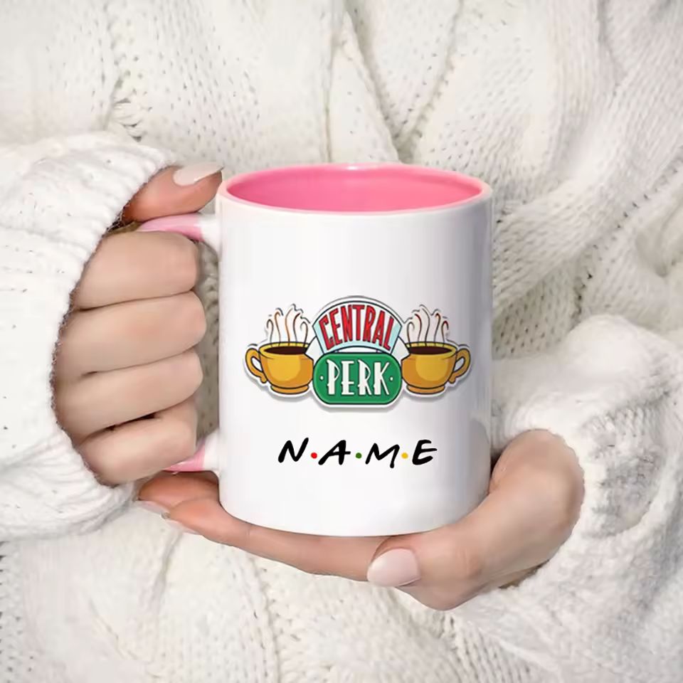 Taza con Nombre Personalizado Diseño Central Perk