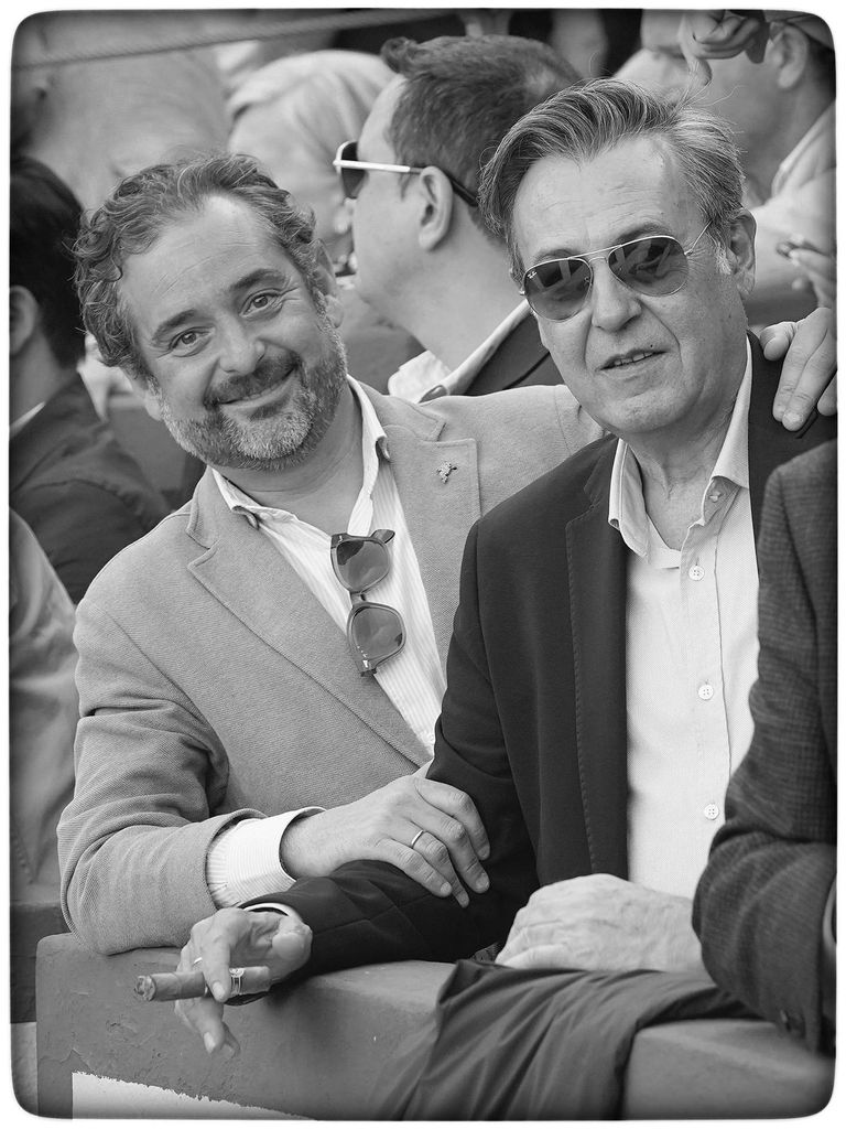 José Ribagorda junto a su gran amigo, el bodeguero Iván Sanz, fallecido el 5 de julio en un accidente de tráfico en el que también perdieron la vida su mujer y dos de sus tres hijos