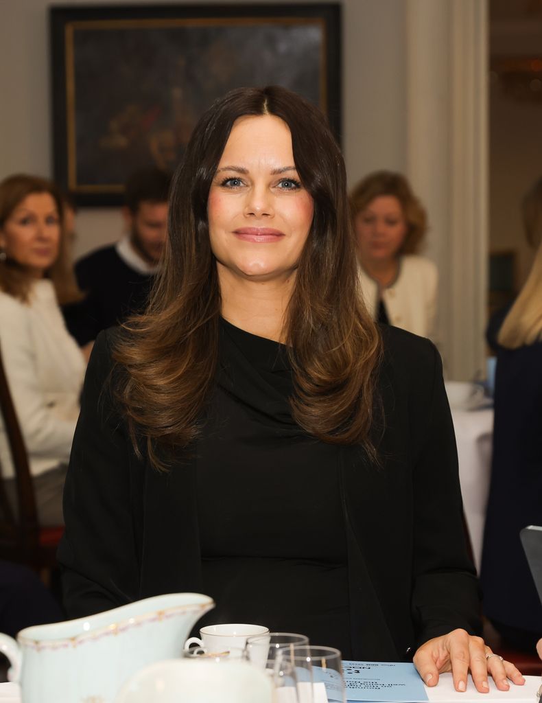 Sofia de Suecia en un acto de la infancia