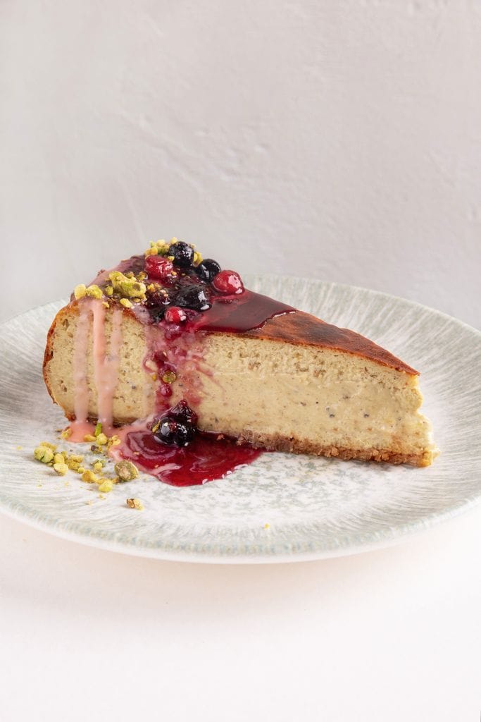 Tarta de queso y pistacho de Superchulo