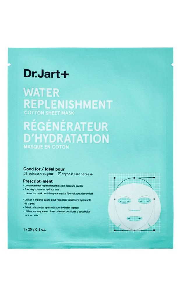 water replenishment cotton sheet mask de dr jart