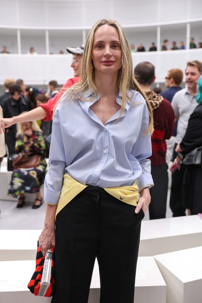 Lauren Santo Domingo en el desfile de Loewe durante la Semana de la Moda de París, el 2 de octubre de 2026.