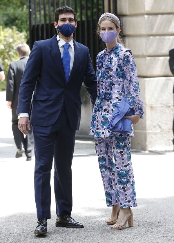 Alejandra Corsini en la boda de los Condes de Osorno