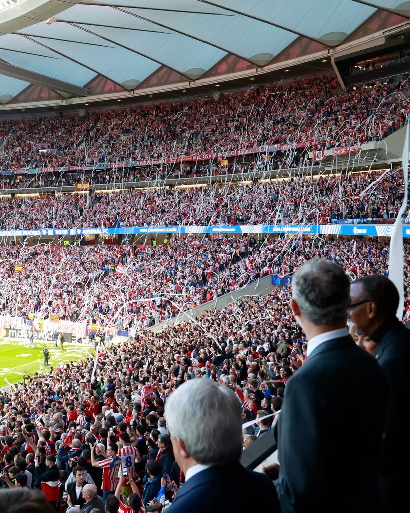 El rey Felipe VI en el estadio Metropolitano