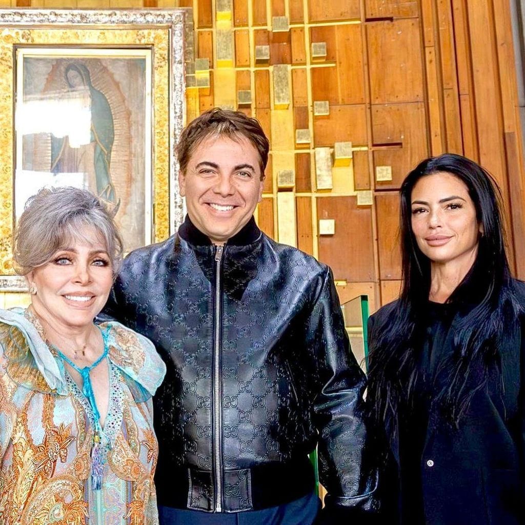 Cristian Castro y Verónica Castro con Mariel Sánchez
