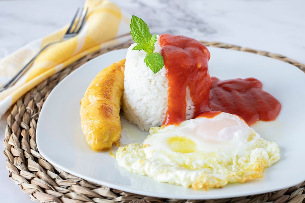 Arroz a la cubana