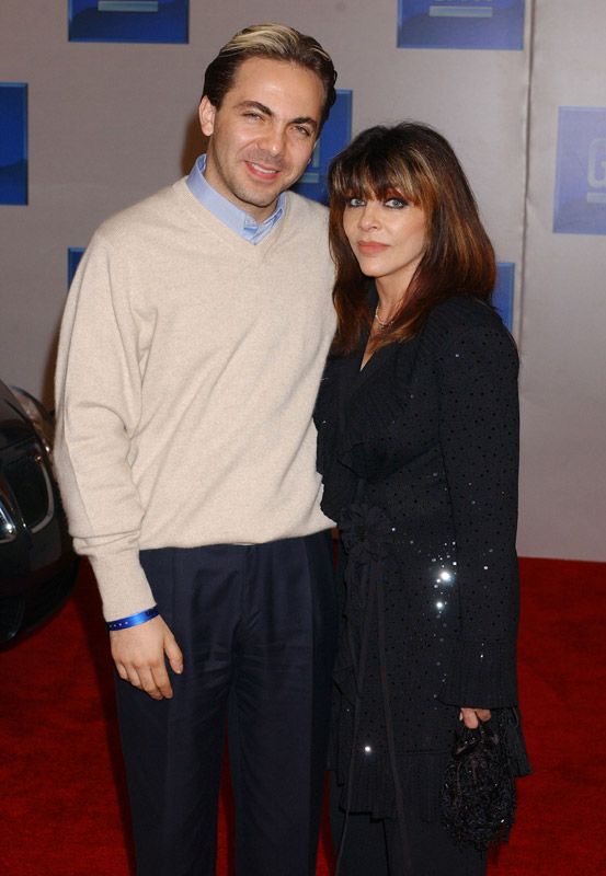 Verónica Castro con su hijo, el cantante Christian Castro