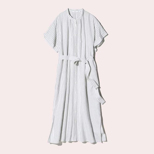 Vestido lino mezcla rayas de Uniqlo