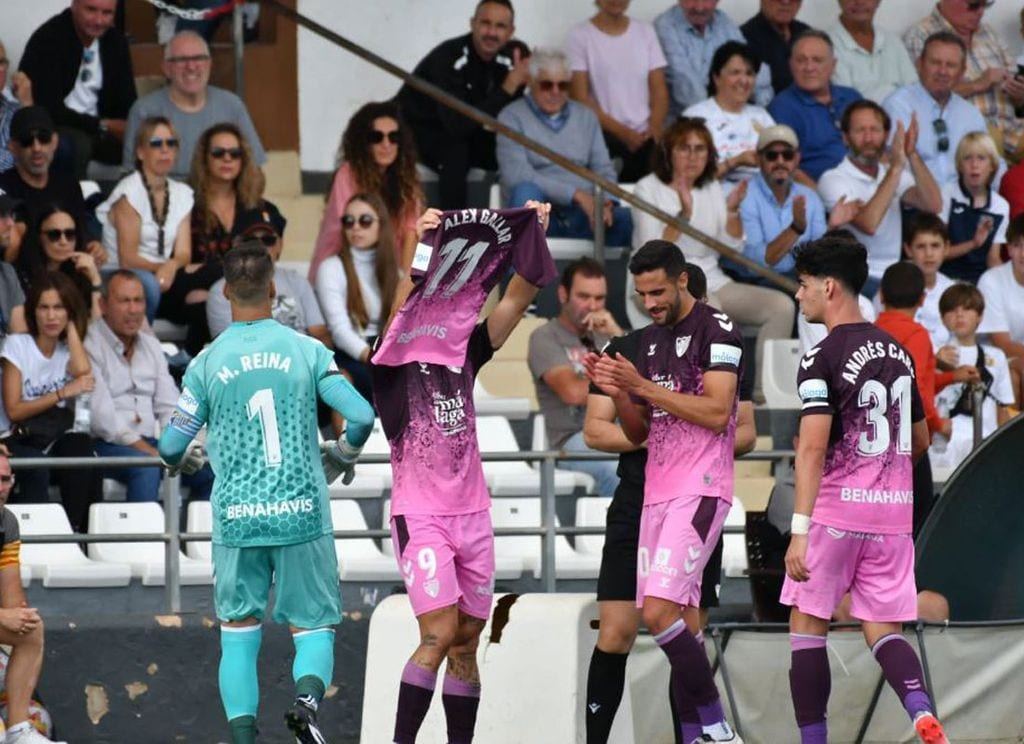 Partido del Málaga y el SCR Peña Deportiva