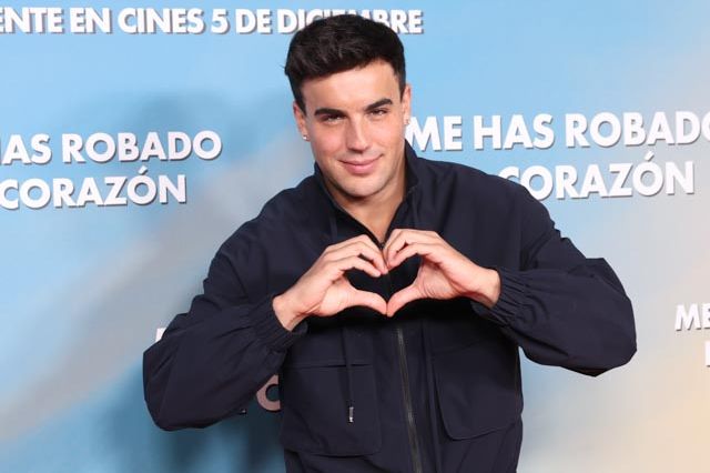 Óscar Casas en el estreno de su película 'Me has robado el corazón' en Madrid