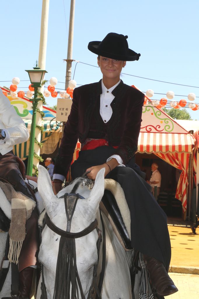 Victoria Federica en la Feria de Abril del año pasado en Sevilla, España.