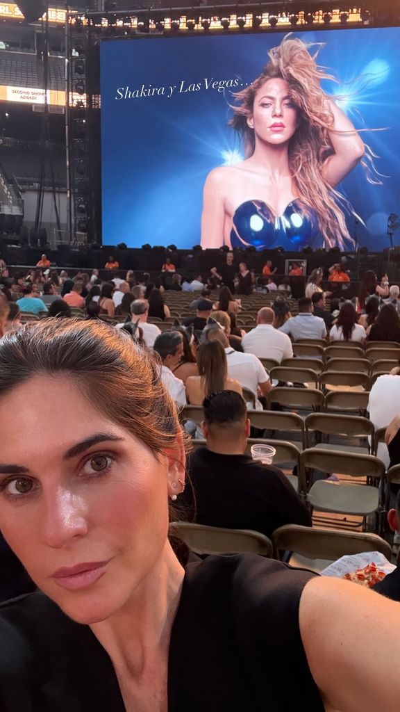 Lourdes Montes asistió al concierto de Shakira en Las Vegas