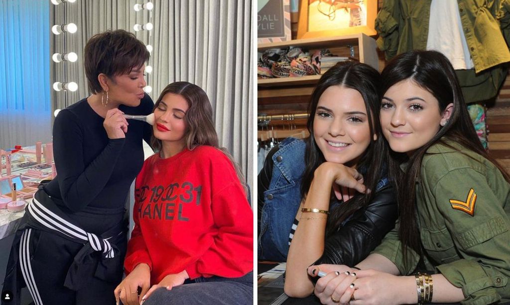 
A la izquierda, Kris Jenner en su casa con su hija Kylie. Derecha, una imagen de 2013 de Kendall y Kylie Jenner, quienes siempre han estado muy unidas... incluso para jugar a peligrosos juegos
