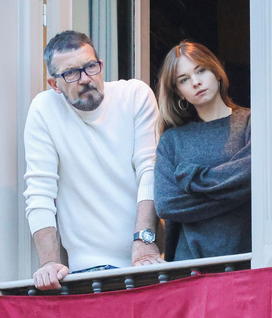Antonio Banderas y Stella en la pasada Semana Santa de Málaga