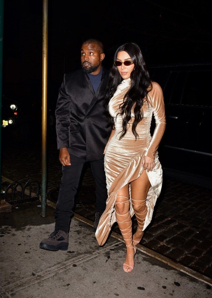 Kanye West y Kim Kardashian