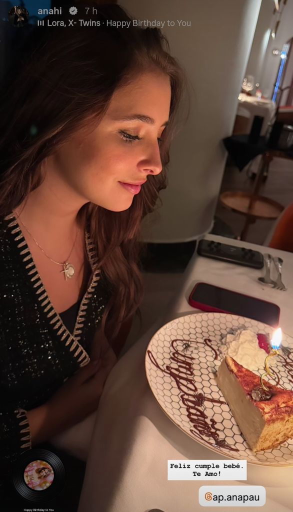 Anahí le dedicó una lifa felicitación de cumpleaños a su sobrina Anahí.