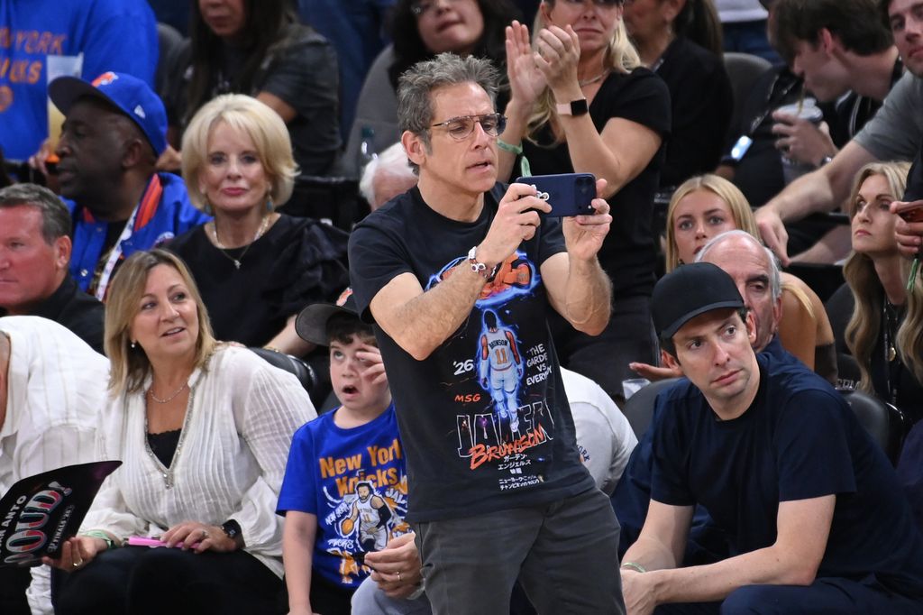 Ben Stiller no dudó en documentar cada momento del partido